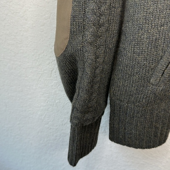 NWT Eddie Bauer Toppenish Windcutter 1/4 Zip Field Merino Wool Sweater Size L - Picture 8 of 15